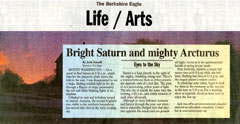 Eyes to the sky in Berkshire Eagle - life arts